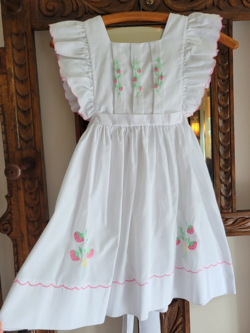 Vintage Dress with Strawberry Design